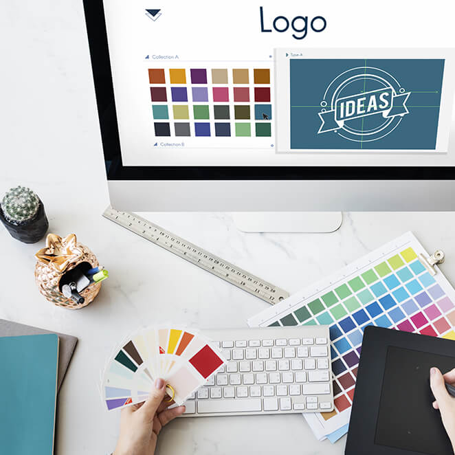 Charte graphique identitaire basée sur création logo professionnel Design5