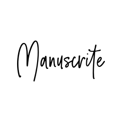 La typographie : Polices de caractères manuscrites