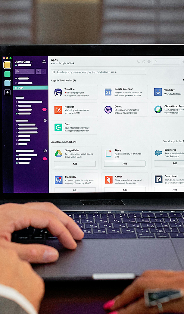 Intranet pour une entreprise avec des fonctionnalités de collaboration.